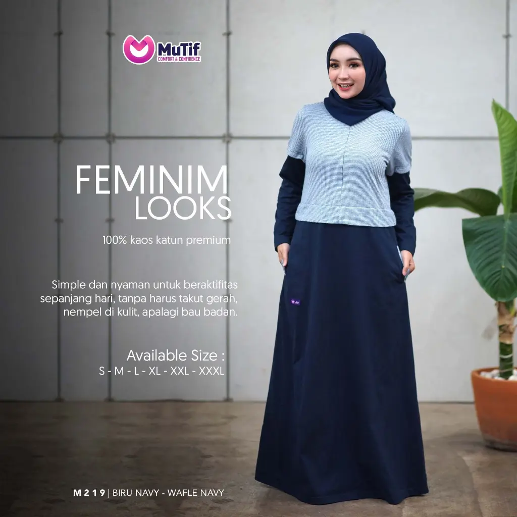 219 Biru Navy - Wafle Navy XL.webp