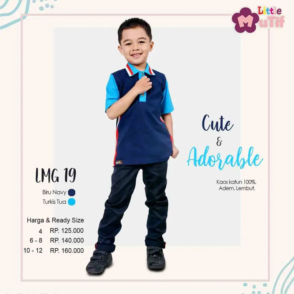 LMB 19 Biru Navy - Turkis Tua