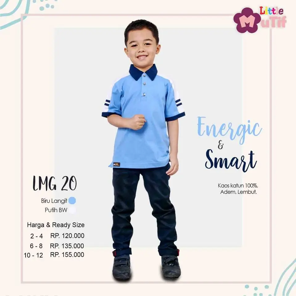 LMB 20 Biru Langit - Putih BW