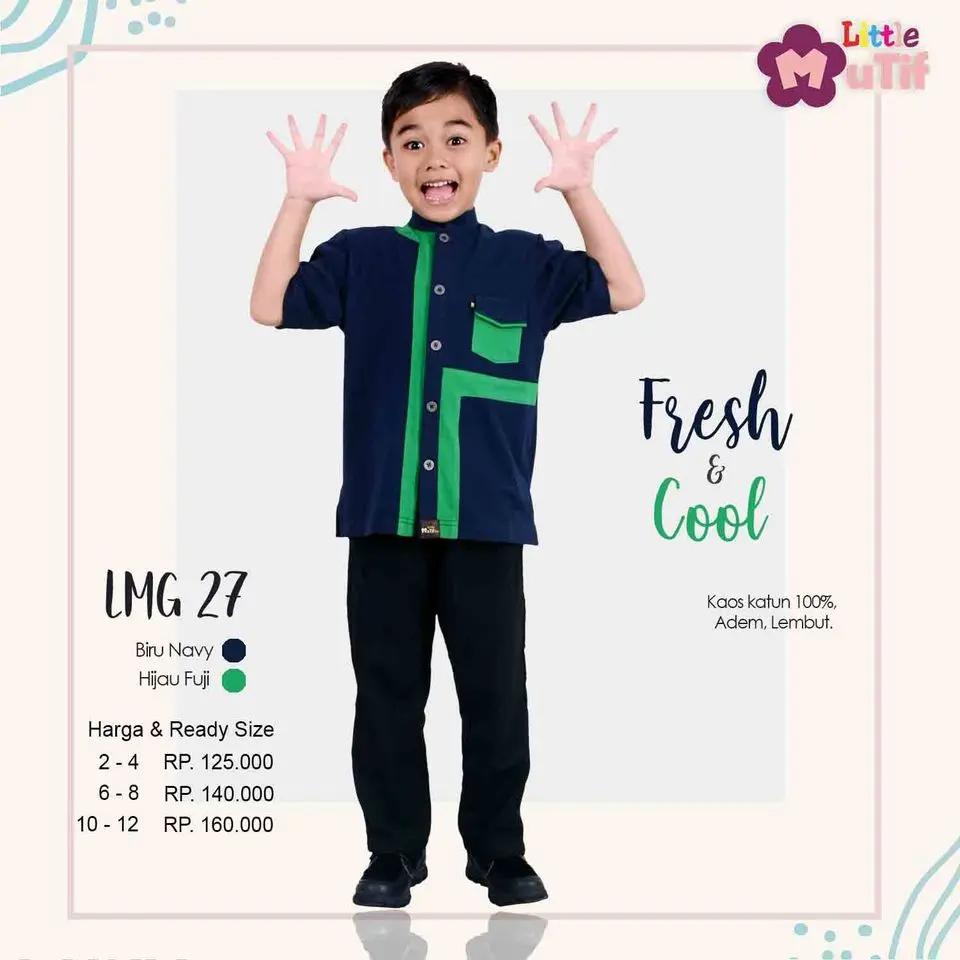 LMB 27 Biru Navy - Hijau Fuji