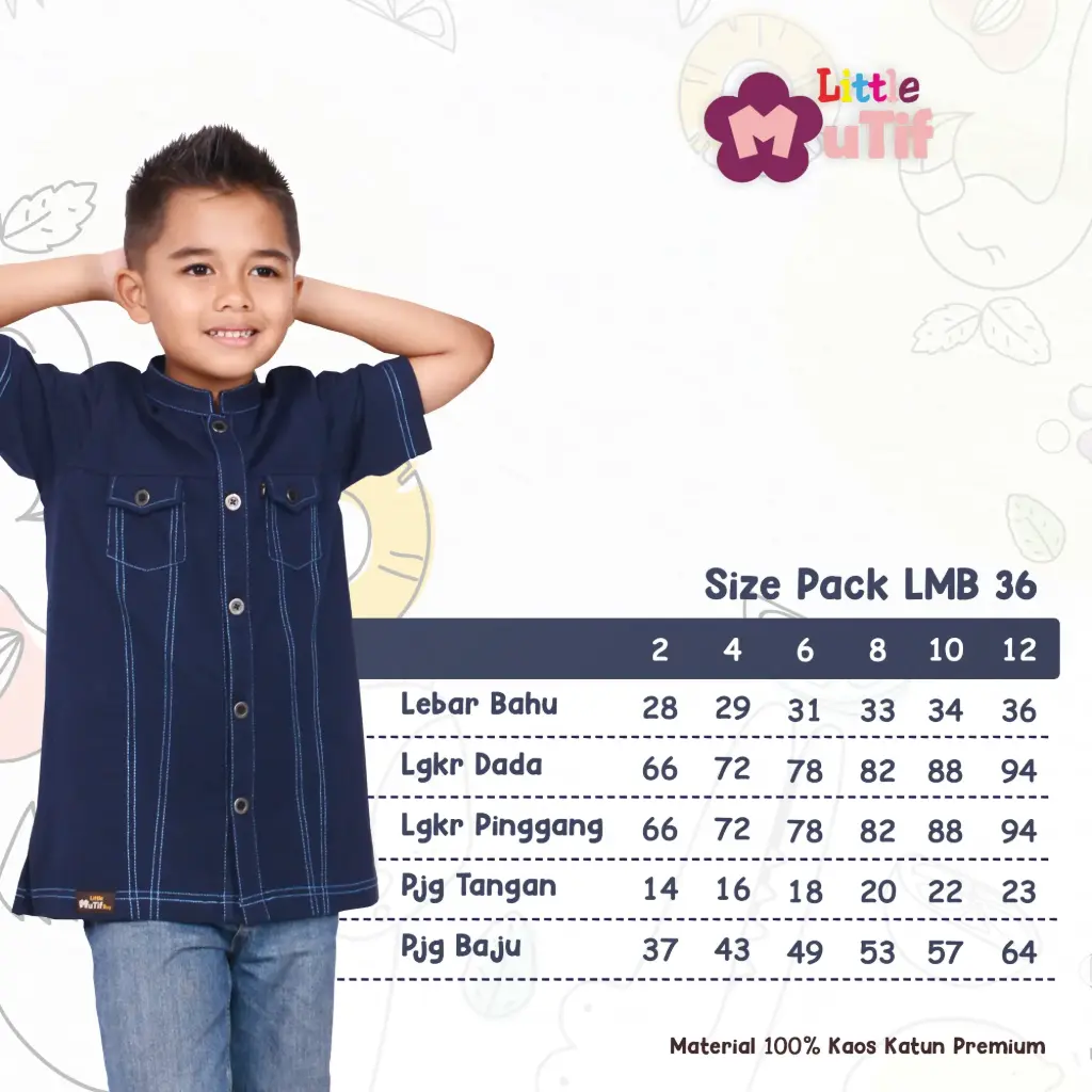 LMB 36 Biru Navy