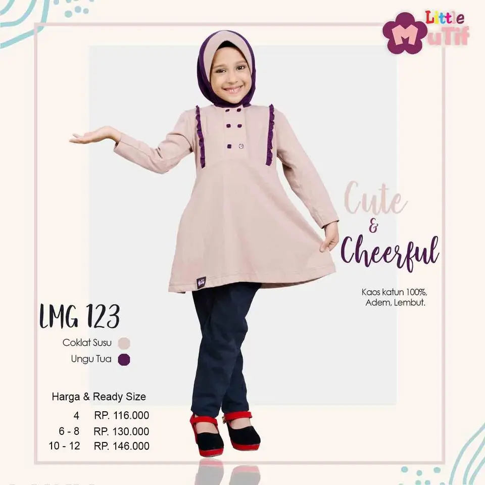 LMG 123 Coklat Susu - Ungu Tua