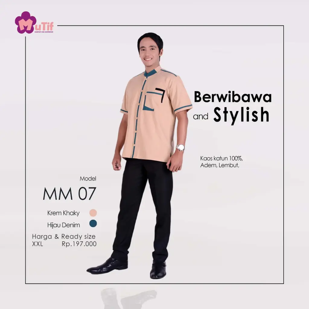 Koko MM 7 Krem Khaky - Hijau Denim