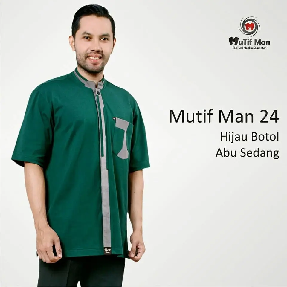 Koko MM 24 Hijau Botol - Abu Sedang