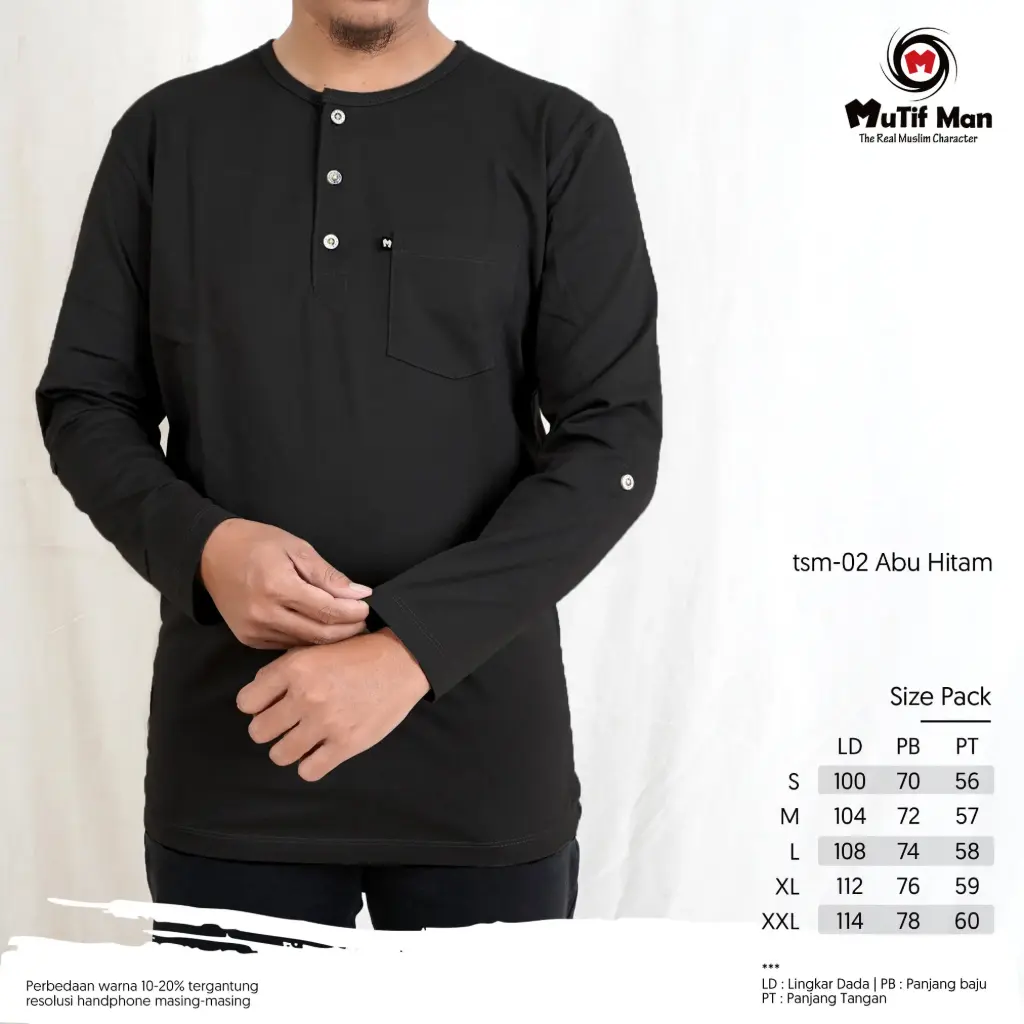 T-Shirt Man 02 Hitam