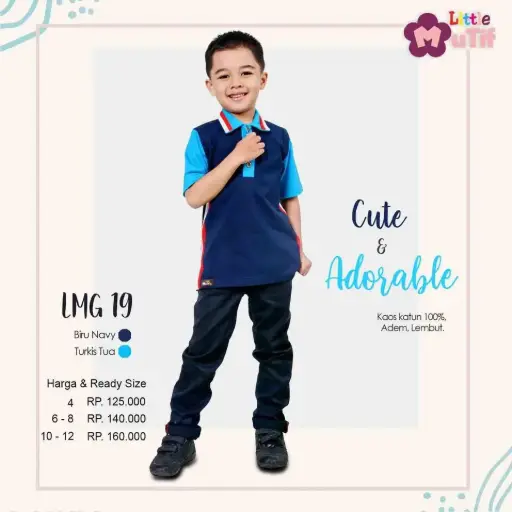LMB 19 Biru Navy - Turkis Tua