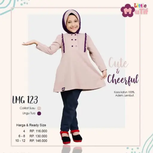 LMG 123 Coklat Susu - Ungu Tua