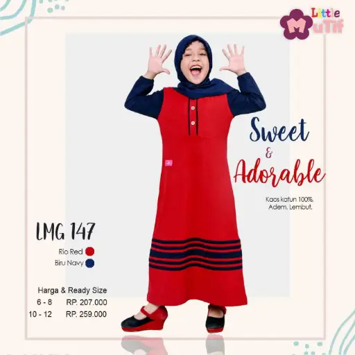 LMG 147 Rio Red - Biru Navy 