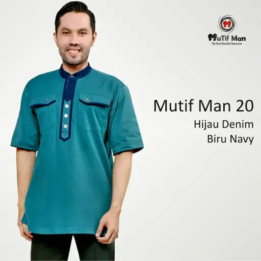 Koko MM 20 Hijau Denim - Biru Navy