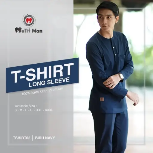 T-Shirt Man 02 Biru Navy