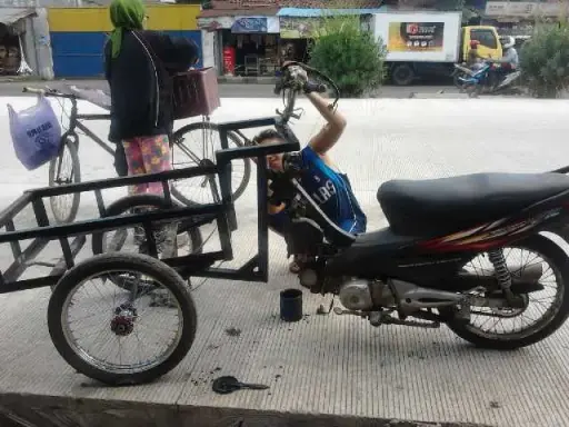 Becak Motor (Bentor) untuk Jualan